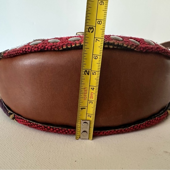 Multicolor Persian Bohemian Crossbody Bag With Unique Trendy Brass Swing Latch - Picture 8 of 8